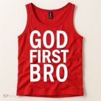 God First Bro Christian Tank Top thumb 2
