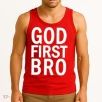 God First Bro Christian Tank Top thumb 3