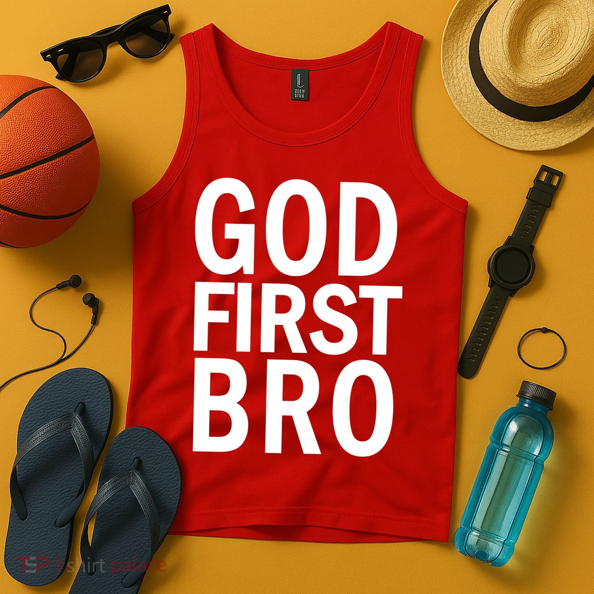 God First Bro Christian Tank Top