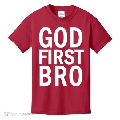 God First Bro Christian Kids T-Shirt