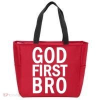 God First Bro Christian Tote Bag thumb 0
