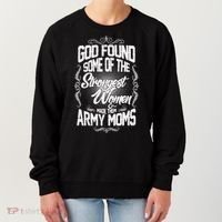 God Found Strong Army Moms Women's Sweatshirt thumb 0