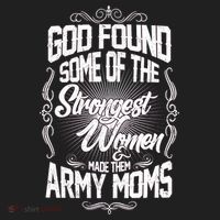 God Found Strong Army Moms Women's Sweatshirt thumb 2