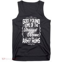God Found Strong Army Moms Tank Top thumb 0