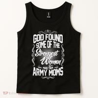 God Found Strong Army Moms Tank Top thumb 2