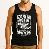 God Found Strong Army Moms Tank Top thumb 3