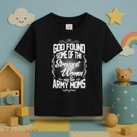 God Found Strong Army Moms Toddler T-Shirt thumb 3