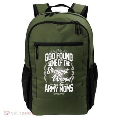 God Found Strong Army Moms Backpack