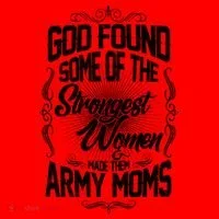 God Found Strong Army Moms Santa Hat thumb 1