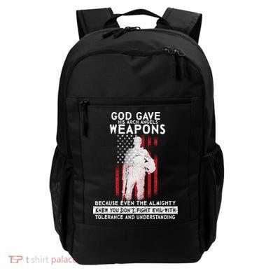 God Gave Weapons To Fight Evil Backpack