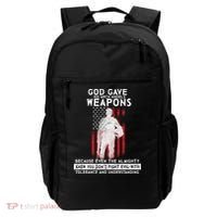 God Gave Weapons To Fight Evil Backpack thumb 0