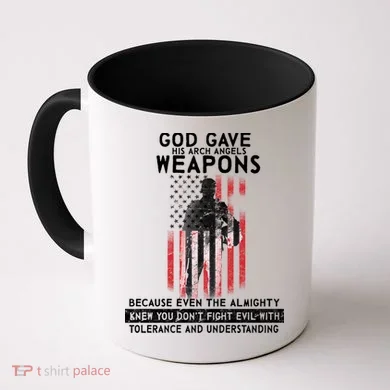 God Gave Weapons To Fight Evil Coffee Mug