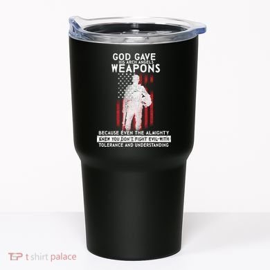 God Gave Weapons To Fight Evil Tumbler