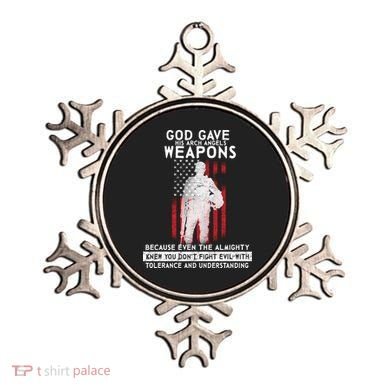 God Gave Weapons To Fight Evil Ornament