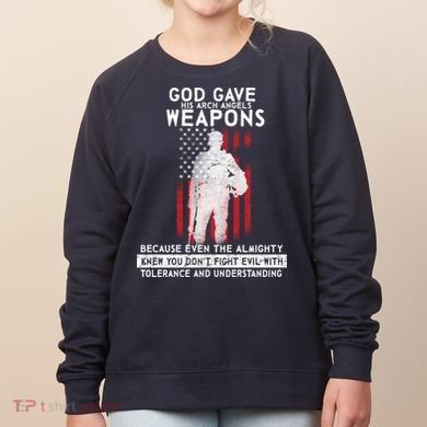 God Gave Weapons To Fight Evil Women's Sweatshirt
