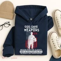 God Gave Weapons To Fight Evil Hoodie thumb 4