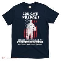 God Gave Weapons To Fight Evil T-Shirt thumb 0