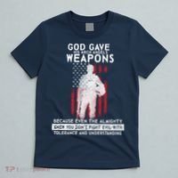 God Gave Weapons To Fight Evil T-Shirt thumb 5