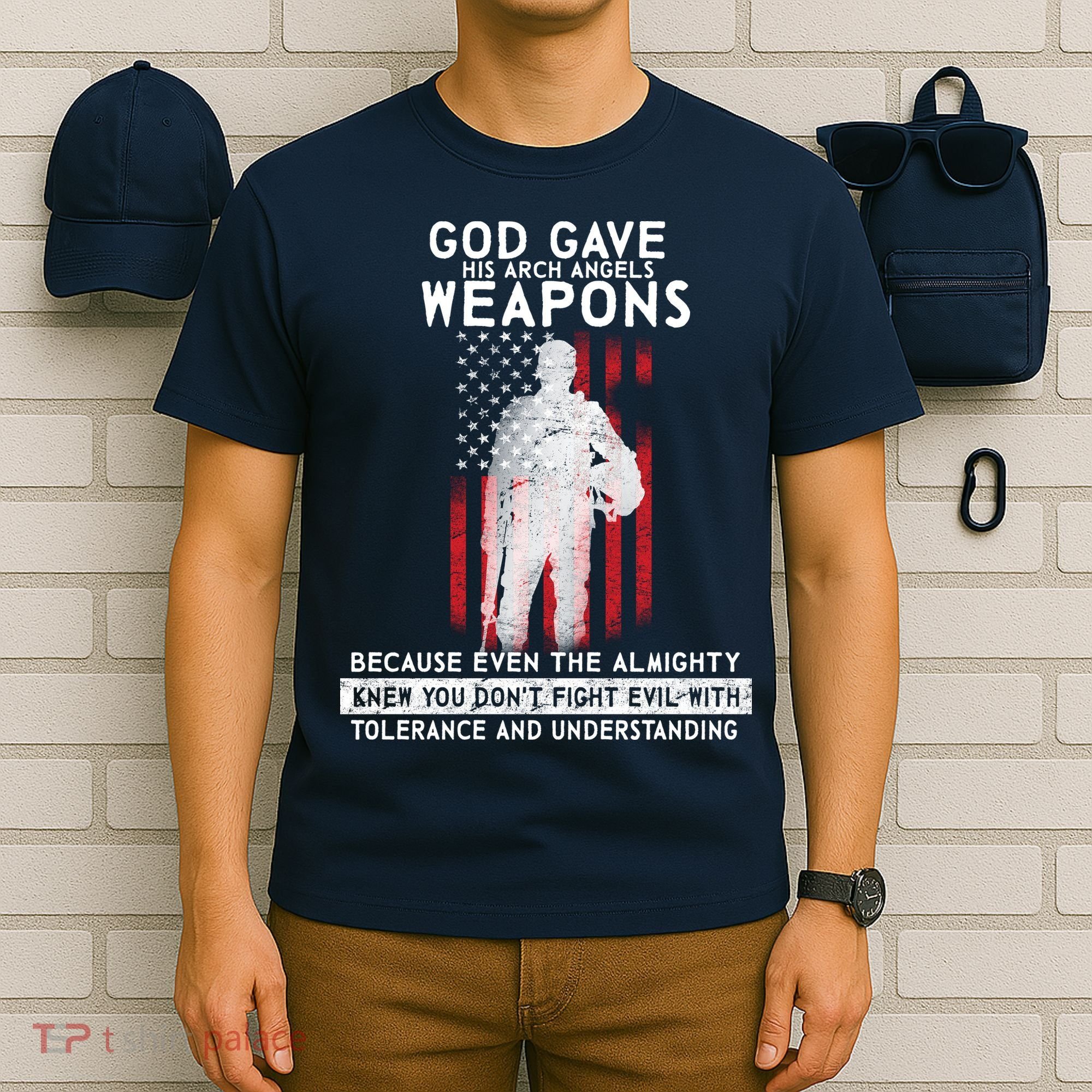 God Gave Weapons To Fight Evil T-Shirt