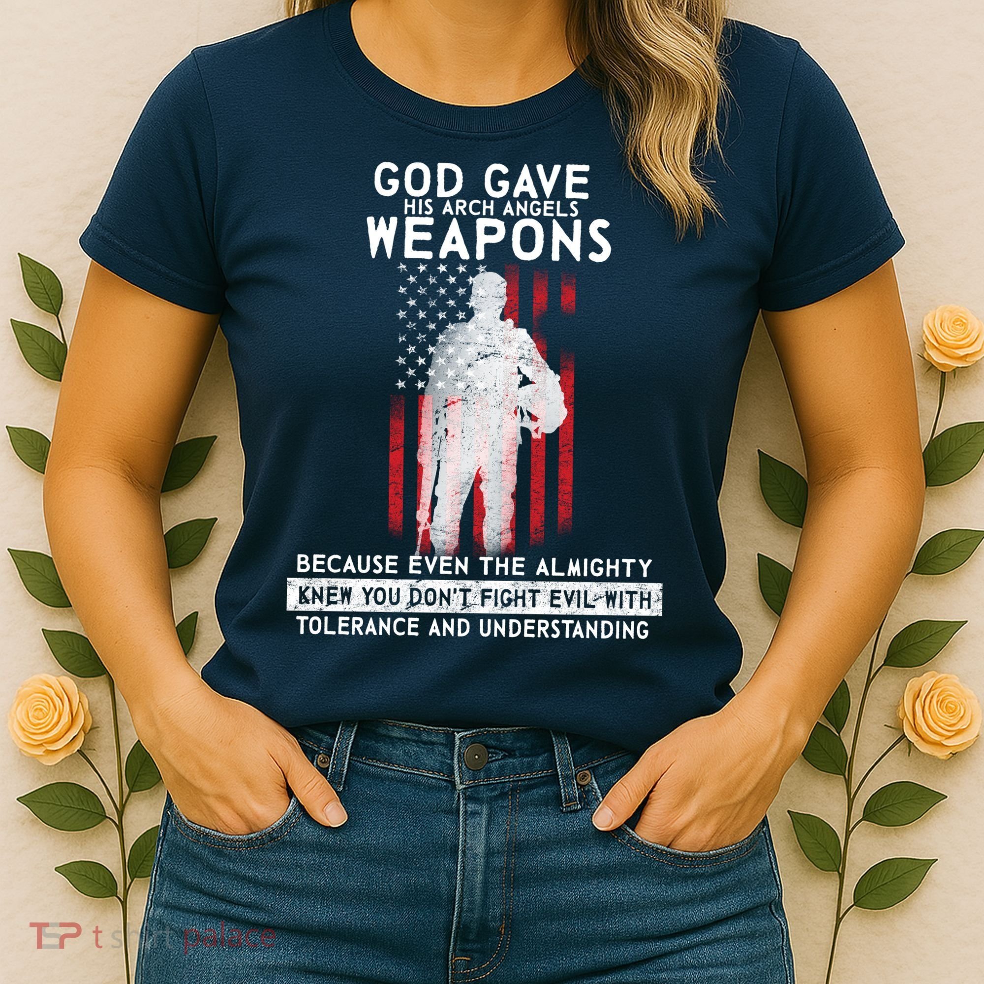 God Gave Weapons To Fight Evil Women's T-Shirt