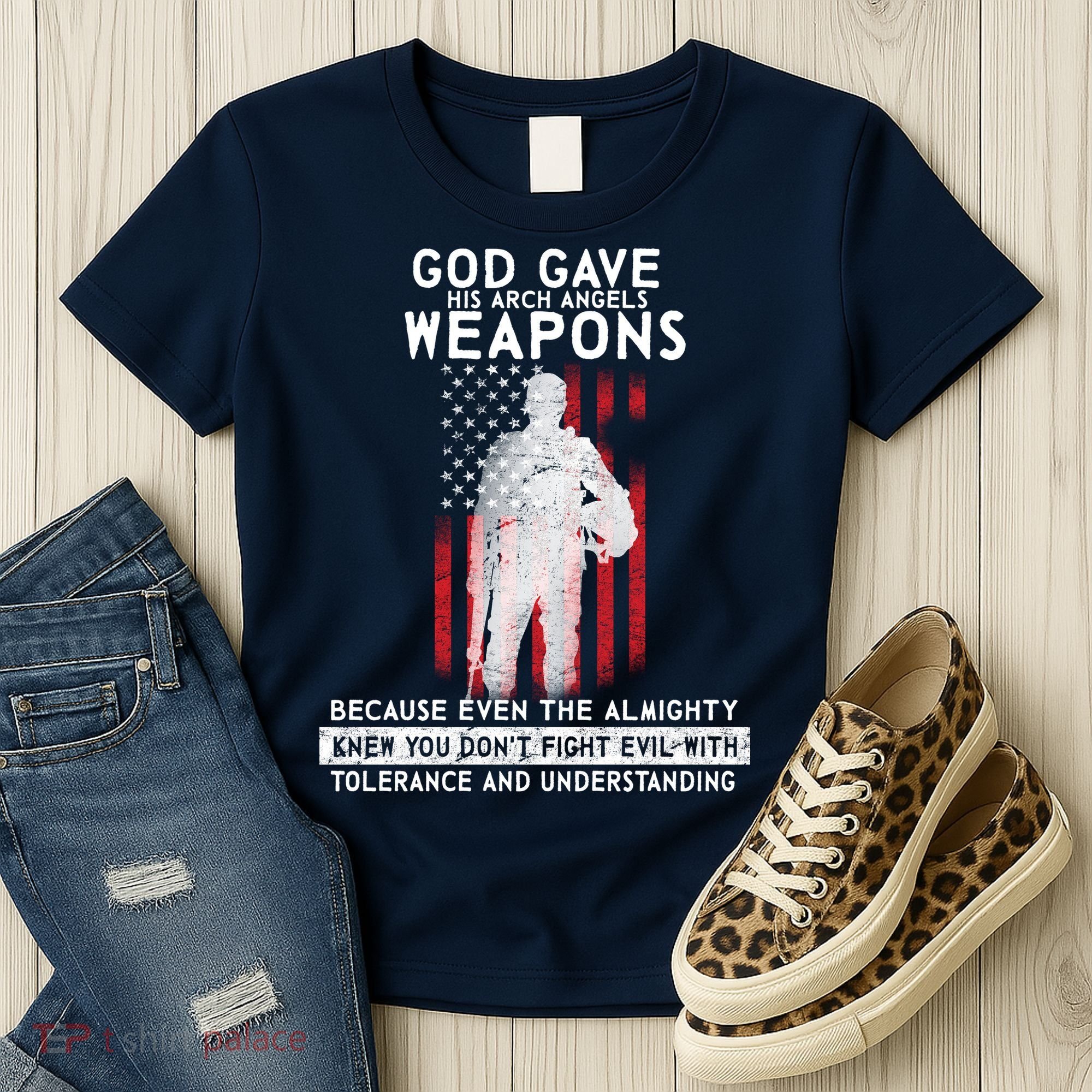 God Gave Weapons To Fight Evil Women's T-Shirt