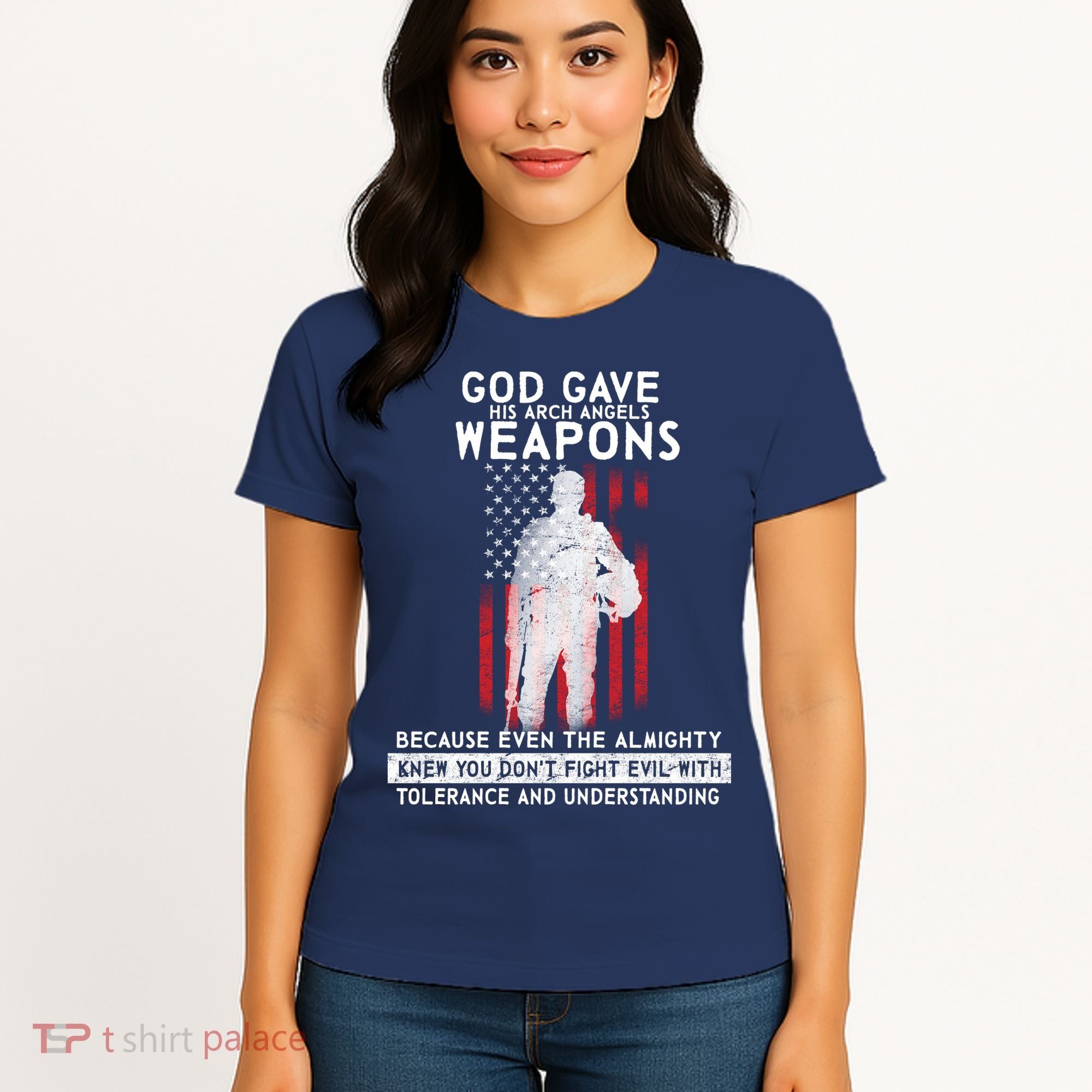 God Gave Weapons To Fight Evil Women's T-Shirt