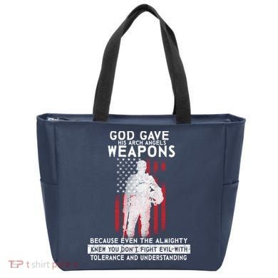 God Gave Weapons To Fight Evil Tote Bag