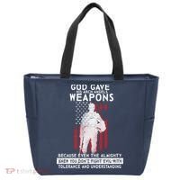 God Gave Weapons To Fight Evil Tote Bag thumb 0