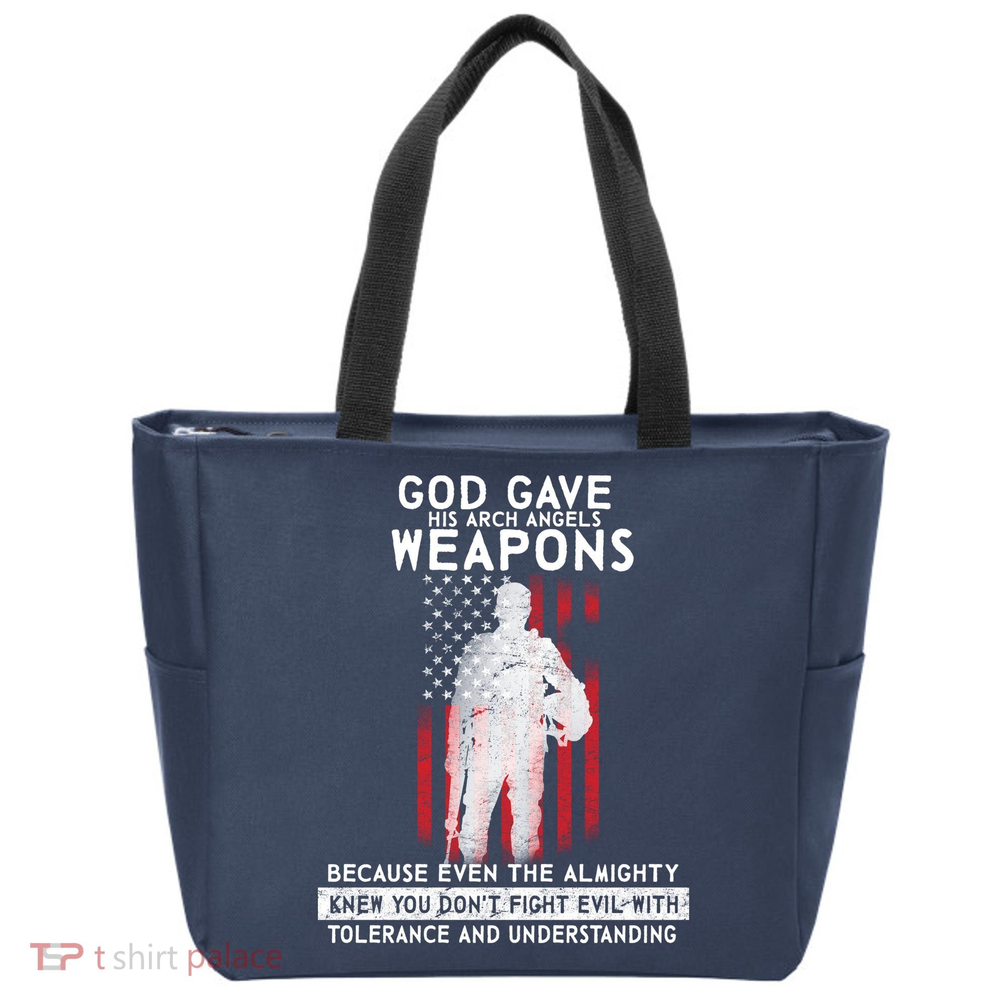 God Gave Weapons To Fight Evil Tote Bag