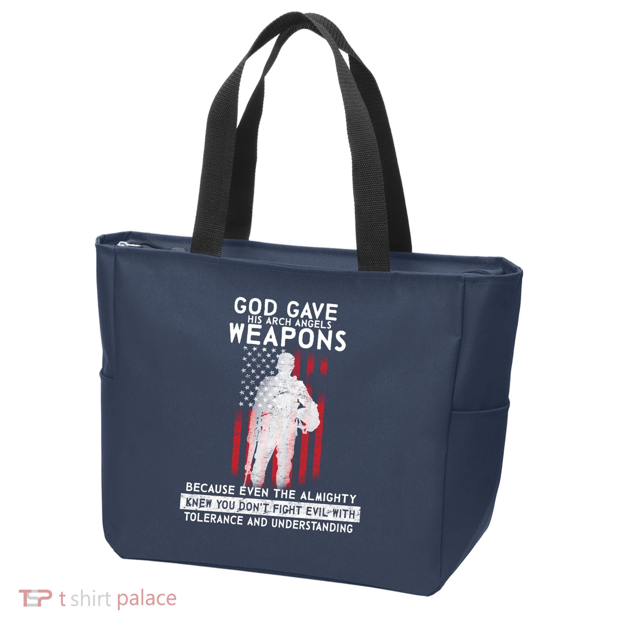 God Gave Weapons To Fight Evil Tote Bag