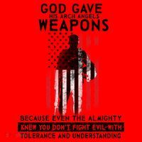 God Gave Weapons To Fight Evil Santa Hat thumb 1