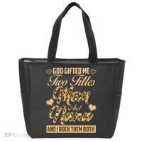God Gifted Me Two Titles Mom and Nana Tote Bag thumb 0