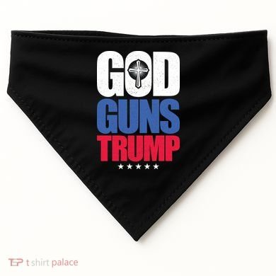 God Guns & Donald Trump USA-Made Doggie Bandana