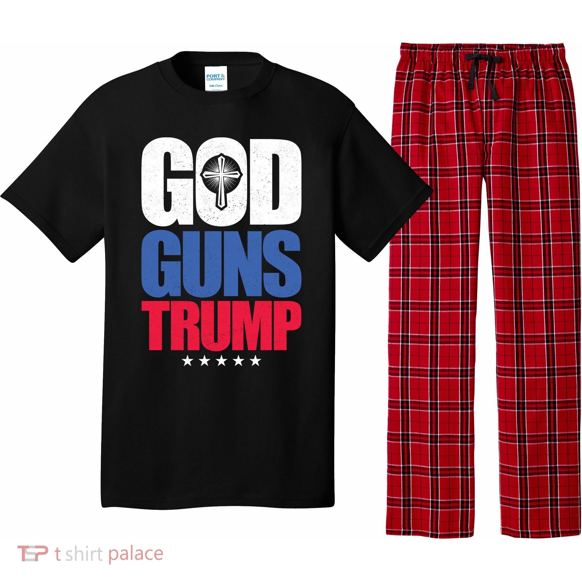 God Guns & Donald Trump Pajama Set