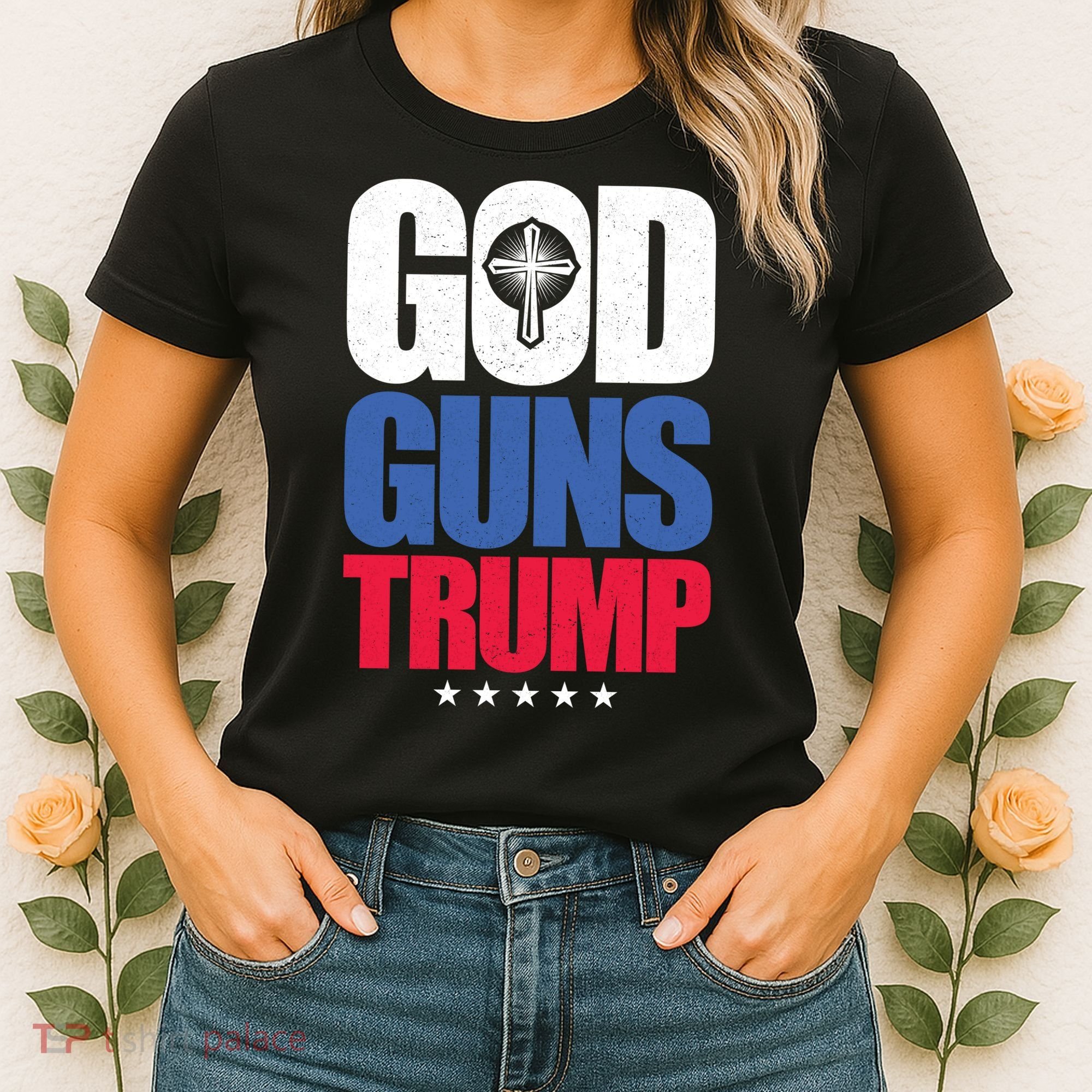 God Guns & Donald Trump Women's T-Shirt