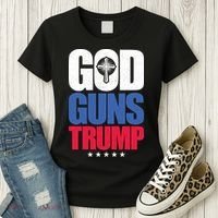 God Guns & Donald Trump Women's T-Shirt thumb 3
