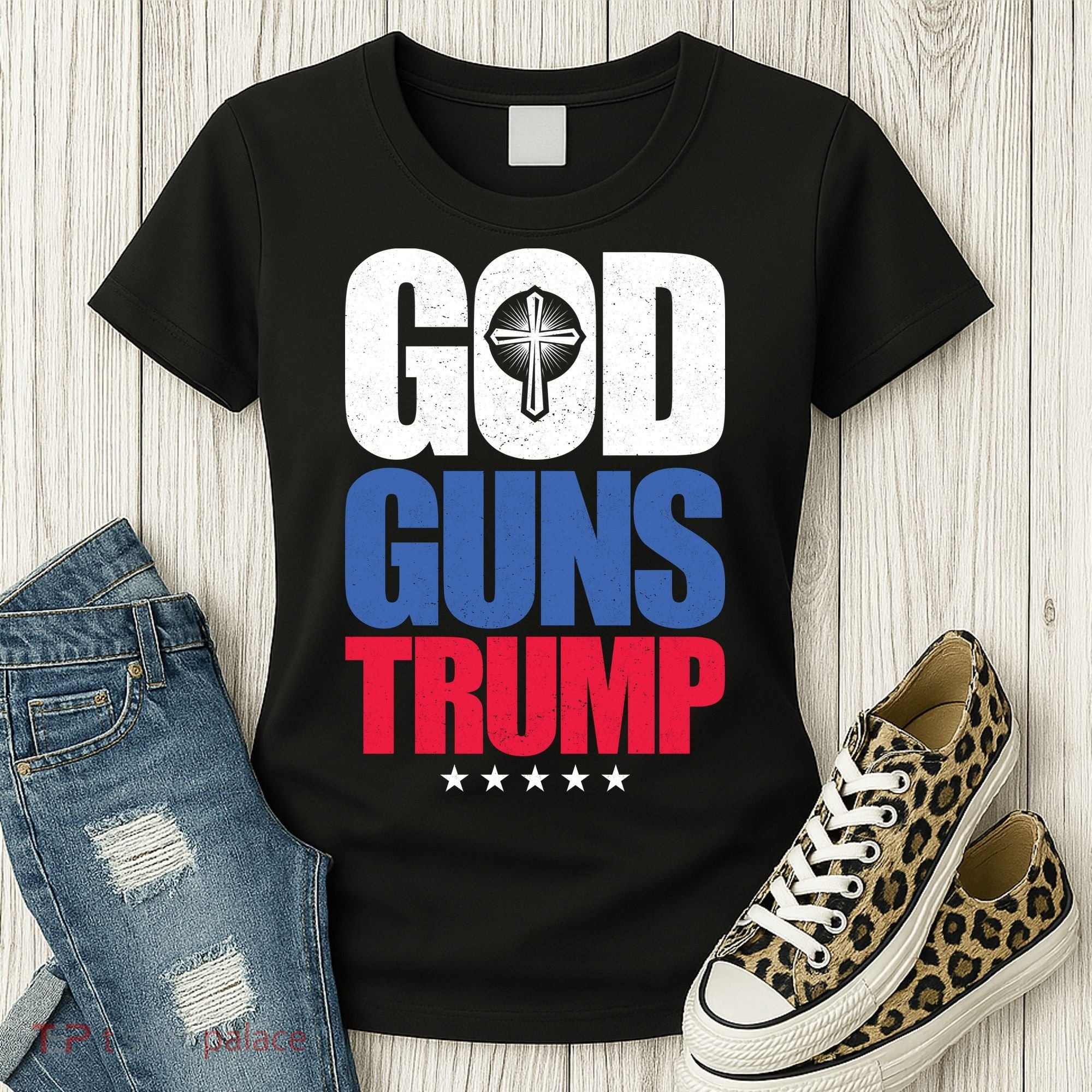God Guns & Donald Trump Women's T-Shirt