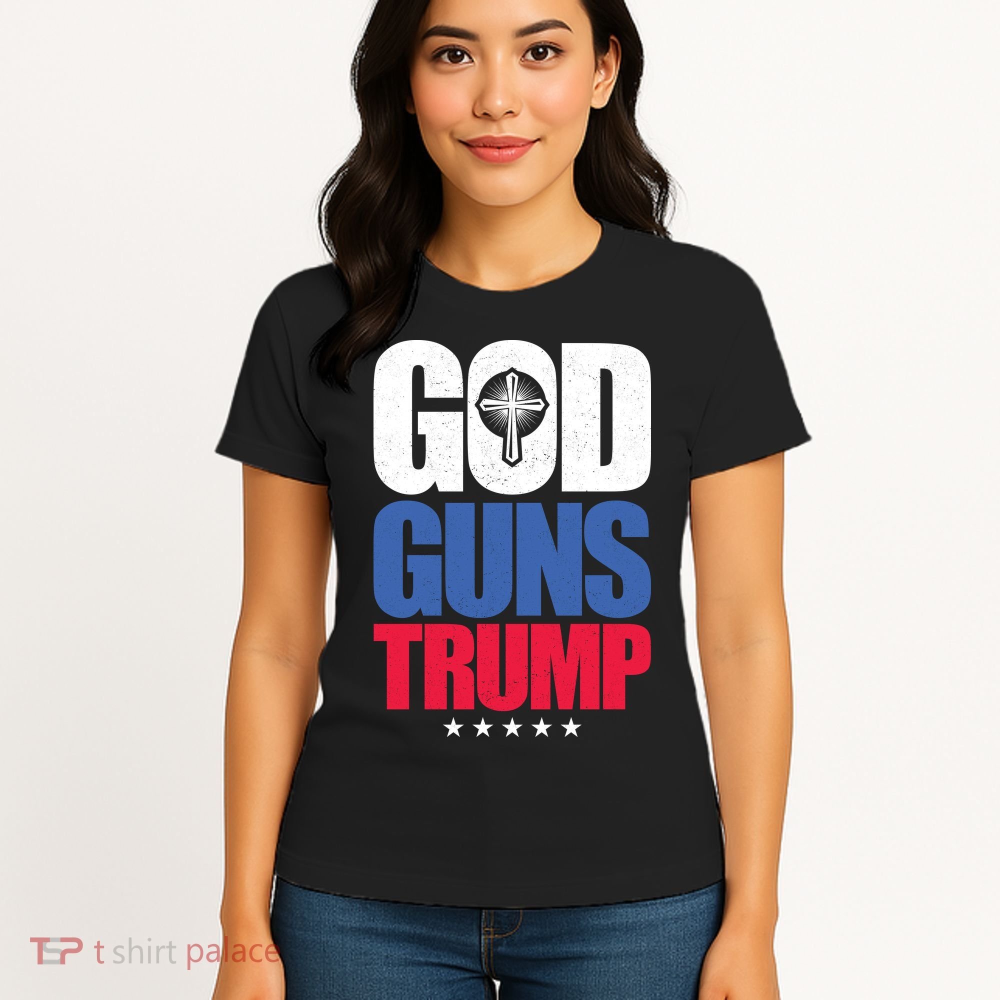 God Guns & Donald Trump Women's T-Shirt