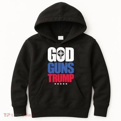 God Guns & Donald Trump Kids Hoodie