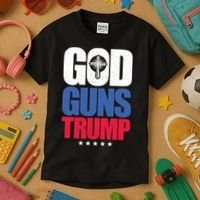 God Guns & Donald Trump Kids T-Shirt thumb 3