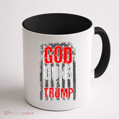 God Guns & Trump Coffee Mug back