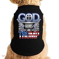 God Guns And Donald Trump Doggie Tank thumb 0