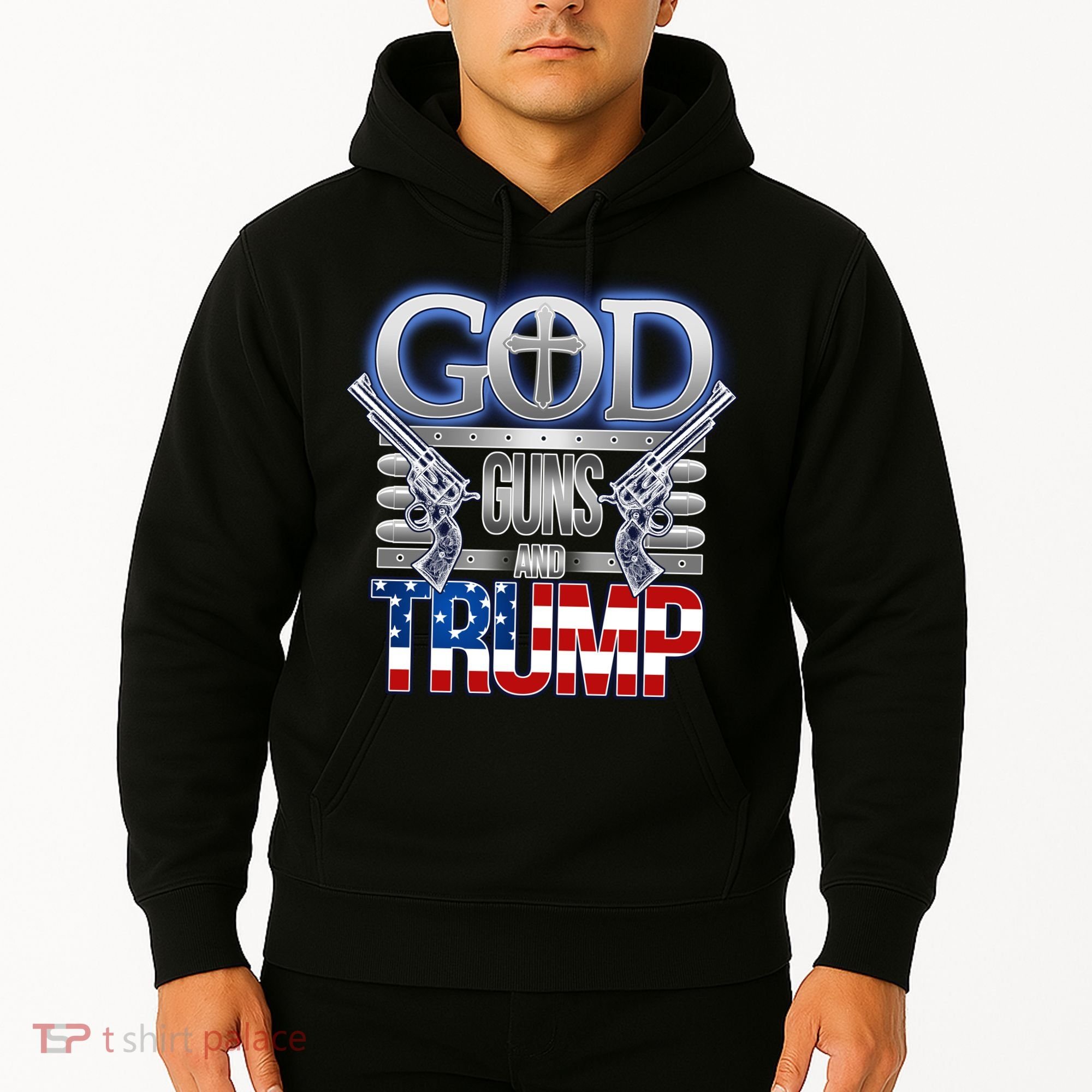 God Guns And Donald Trump Hoodie