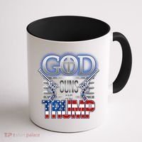 God Guns And Donald Trump Coffee Mug thumb 1