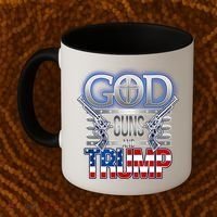 God Guns And Donald Trump Coffee Mug thumb 2