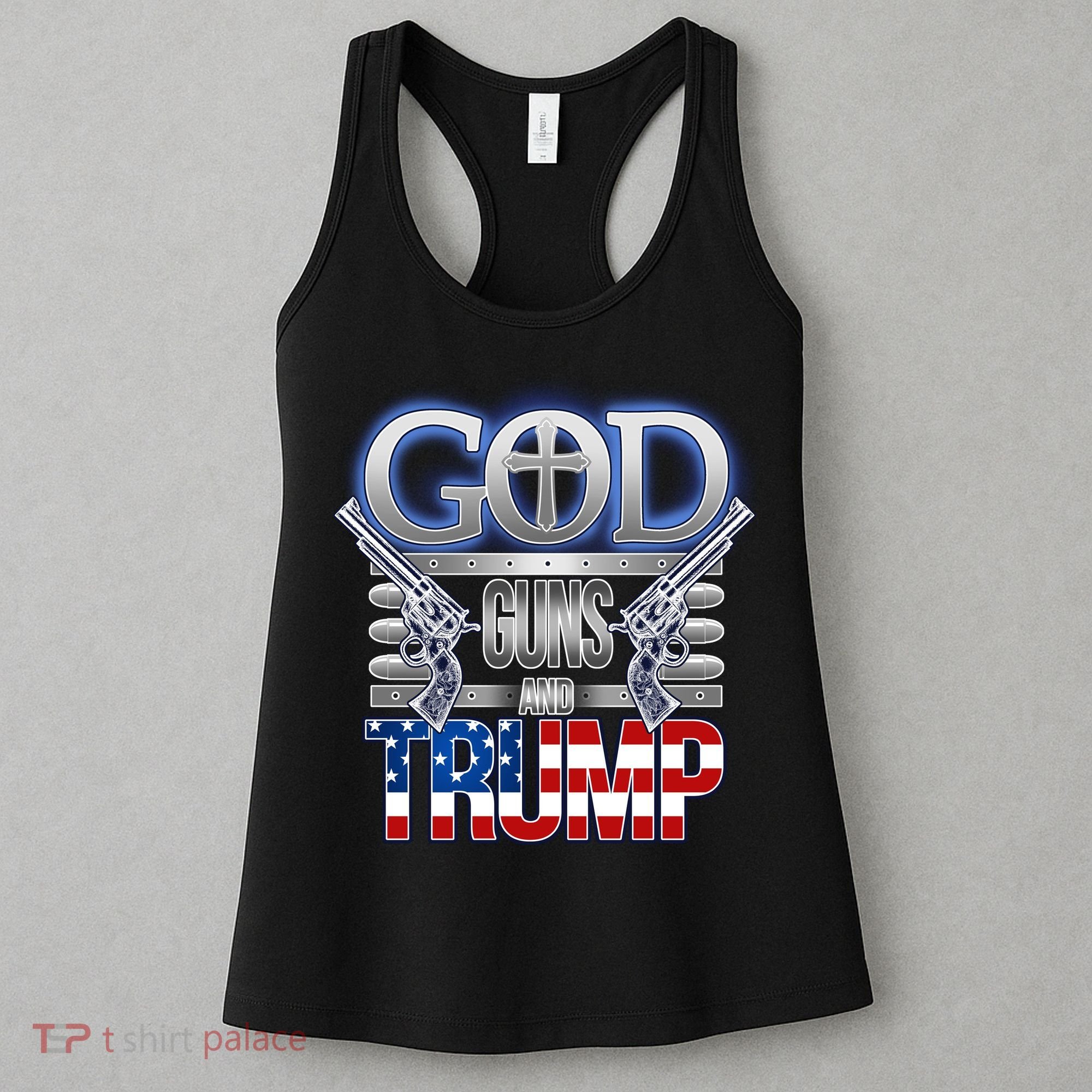 God Guns And Donald Trump Women's Tank Top
