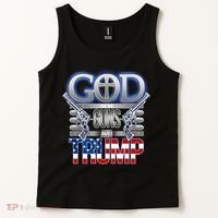 God Guns And Donald Trump Tank Top thumb 2