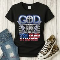 God Guns And Donald Trump Women's T-Shirt thumb 3