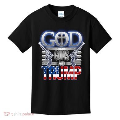 God Guns And Donald Trump Kids T-Shirt