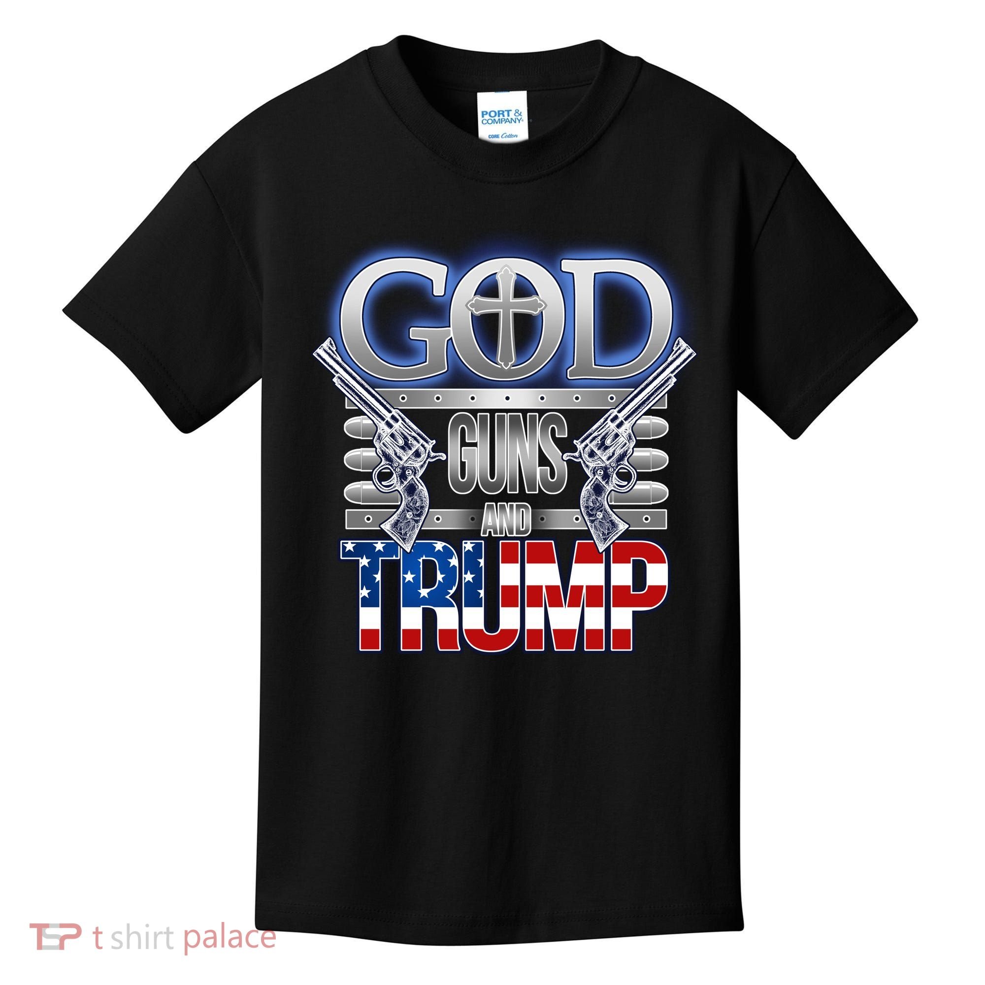 God Guns And Donald Trump Kids T-Shirt